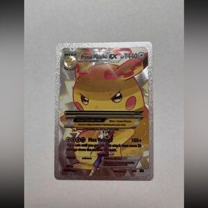 ** Primal Pikachu EX 1440 - Silver Foil (Rare Fan Art) **